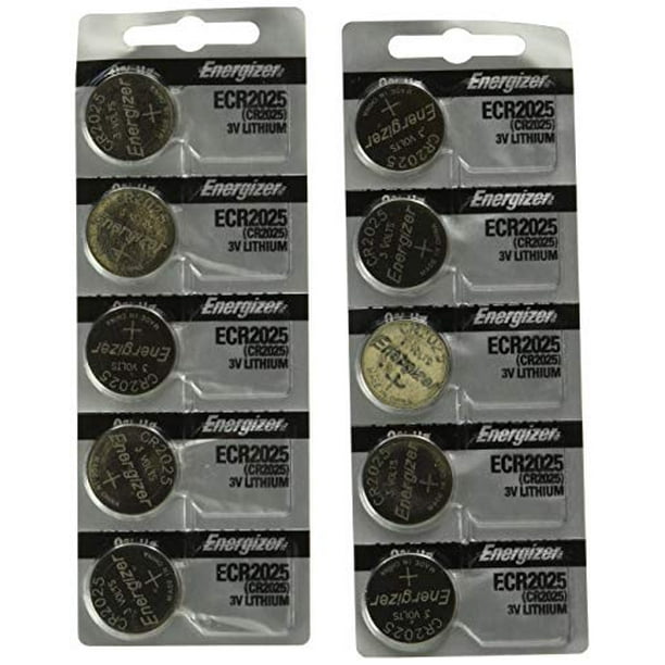 2 Packs of 5 Energizer CR2025 3V Lithium Coin Battery 10 Pack 2 Packs of 5 Energizer CR2025 3V Lithium Coin Battery 10 Pack